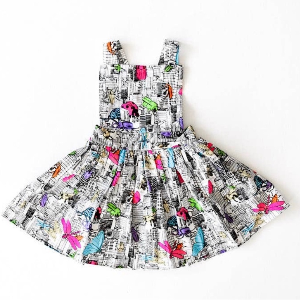 Pinafore Dress by Worthy Threads toddler sizes: 3,4,5